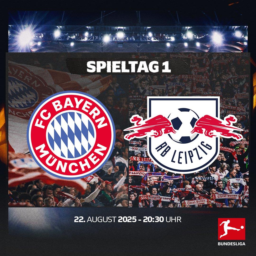 Trận mở màn Bundesliga mùa giải 25/26 đã được xác nhận: Bayern sẽ đối đầu với Leipzig trên sân nhà vào sáng sớm ngày 23 tháng 8, giờ Bắc Kinh